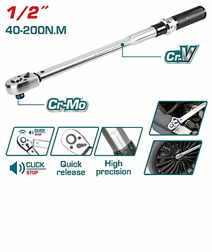 CẦN SIẾT LỰC 1/2" TOTAL THPTW200N2 - HÀNG CHÍNH HÃNG