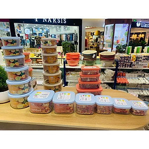 Bộ 3 Hộp Nhựa Đựng Thực Phẩm, Thức Ăn Hokkaido Tròn - Nhựa Cao Cấp Trong Suốt Bền Kín Chịu Nhiệt Cao Tiêu Chuẩn Nhật ( Tặng kèm khăn lau pakasa) 