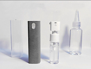 Bình Xịt Khử Khuẩn, Kiêm Khăn Lau Kai Clear Dành Cho Màn Hình Điện Thoại, Máy Tính Bảng, MAC, LAP Siêu Sạch 2 IN 1, Tặng Kèm Chai Dung Dịch - Hàng Nhập Khẩu