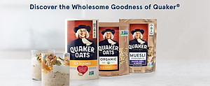 Yến mạch Simply Granola Quaker - Ngũ cốc yến mạch ăn liền mật ong hạnh nhân