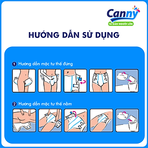 Combo 3 gói Tã Dán Người Lớn Canny Siêu Mềm, Siêu Thấm, Kháng Khuẩn Size M10, M/L10 (10miếng)