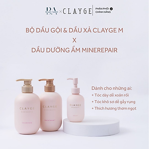 Dầu gội và dầu xả dưỡng ẩm suôn mượt CLAYGE M