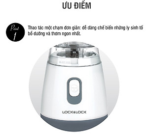 Máy Xay Sinh Tố Lock&Lock EJM436 (250W - 600ml) - Hàng Chính Hãng