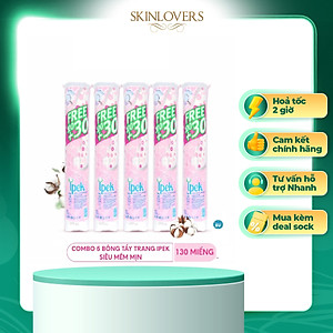 Combo 5 Bông tẩy trang Ipek 130 miếng (Thổ Nhĩ Kì)