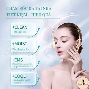 Máy Massage Mặt Chăm Sóc Làm Đẹp Da Nóng - Lạnh - EMS - Dưỡng Ẩm Giúp Da Săn Chắc - Mịn Màng - Thu Nhỏ Lỗ Chân Lông - Hàng Chính Hãng 