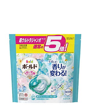 Viên giặt xả Bold GelBall 4D P&G hương hoa tươi mát túi refill 55 viên