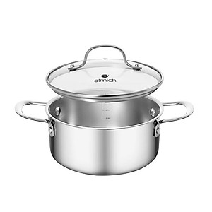Bộ nồi inox nguyên khối Elmich Trimax EL-2136OL04 size 18, 20, 22, chảo 24cm - Hàng chính hãng
