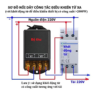 Công Tắc Điều Khiển Từ Xa 220V - 100M 30A: Công Suất Lớn, Xuyên Tường, Nút Học Lệnh - Hàng Loại 1
