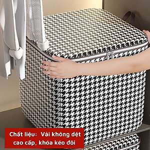 Túi Đựng Chăn Màn Quần Áo Cớ Lớn 100L, Túi Đựng Đồ Đa Năng Có Thể Gấp Gọn Tiện Lợi - Hàng Loại 1 - Chính Hãng MINIIN