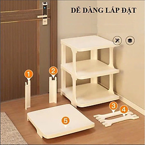 Kệ Để Giày Dép Chữ X Thông Minh Có Thể Tháo Lắp Gấp Gọn - Kệ Nhựa 5 Tầng Cao Cấp Để Đồ Trang Trí Đa Năng Tiện Dụng - Giao Mầu Ngẫu Nhiên