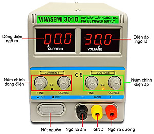 Vinasemi 3010 Máy Cấp Nguồn DC 30V 10A Hàng Chính Hãng