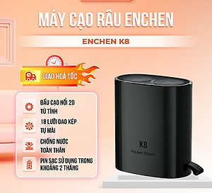 Máy cạo râu mini Enchen K8, chống nước, thiết kế đẹp, sang trọng và nhỏ gọn - Hàng chính hãng