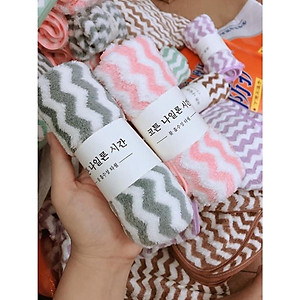 Khăn Mặt Lông Cừu Xuất Hàn Cao Cấp 30cm x 50cm - Mềm Mịn Thấm Nước Tốt - Hàng Loại 1