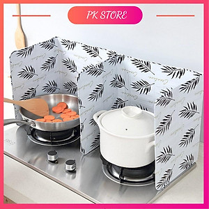 Tấm chắn dầu mỡ chắn gió bếp ga hoạ tiết chịu nhiệt