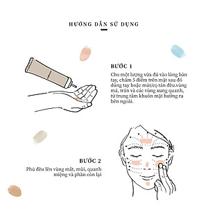 Make Up Cream On The Go (30 gói Shachet) - Kem nền hữu cơ đa năng naturaglacé Make Up Cream (02 - Màu be tự nhiên)