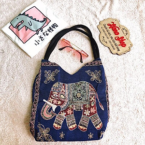 Túi thổ cẩm tim nhỏ