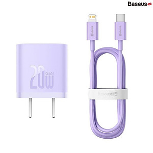 Bộ Sạc Nhanh 20W Baseus GaN5 Fast Charger 1C cho iPhone/Samsung (PD/ QC Multi Quick Charge Support, Smart Protect) - Hàng chính hãng