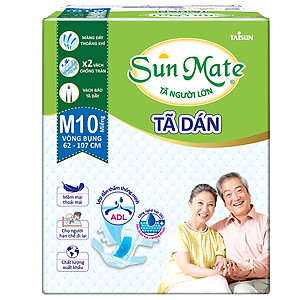 Combo 2 Tã Dán Người Lớn SunMate G2 Size M10 (10 Miếng)