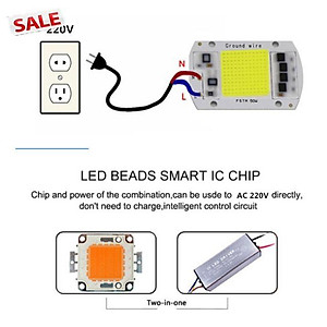 Chíp Led 20W/30W/50W LED Drive-Free COB Chip Lamp 220V