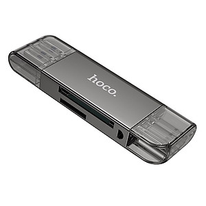 Đầu đọc thẻ nhớ cao cấp 3.0 đa năng 2 trong 1 tiện lợi (1 đầu USB, 1 Đầu typec) đọc thẻ camera, máy ảnh đọc thẻ SD+TF3.0- Hàng chính hãng