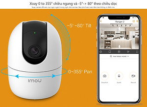 CAMERA WIFI IMOU IPC A42P IMOU 4M 2K SIÊU NÉT, ĐÀM THOẠI 2 CHIỀU, XOAY 360 ĐỘ - HÀNG CHÍNH HÃNG