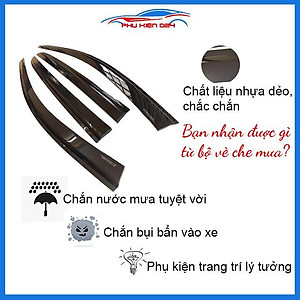 Vè mưa Fadil vè đen che mưa bảo vệ trang trí xe
