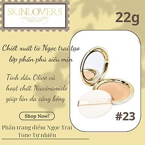 Phấn Trang Điểm Ngọc Trai Eveline Skinlovers Blooming Powder Pact (22g) 