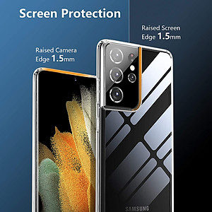Ốp lưng chống sốc trong suốt siêu mỏng cho Samsung Galaxy S21 Ultra hiệu Likgus Crashproof giúp chống chịu mọi va đập - hàng nhập khẩu