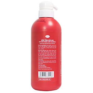 Sữa Tắm Gội AGI 500ml - Hương Hoa Anh Đào