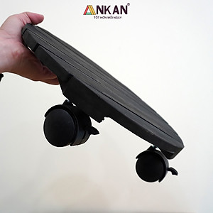 Đế Lót Chậu Cây Có Bánh Xe Thương Hiệu ANKAN, Đế Để Chậu Cây Cảnh, Có Bánh Xe, Mặt Tròn Bằng Gỗ Tràm, Màu Đen Đường Kính 35 Cm, Tải Trọng 80kg, Thích Hợp Để Đặt Chậu Cây Trong Nhà, Ngoài Trời, Tiện Lợi Di Chuyển