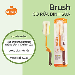 Dụng cụ vệ sinh bình sữa Wesser - MÀU CAM