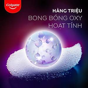 Bộ 2 Kem Đánh Răng Colgate Optic White O2 làm trắng răng đột phá với Oxy Hoạt Tính 85g/ tuýp