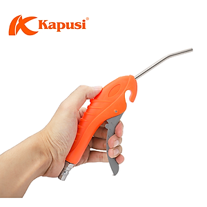 Xì khô, xịt hơi, dụng cụ xì khô mỏ cong Nhật Kapusi, nối nhanh chuôi PP20 phù hợp dây máy nén khí, máy bơm hơi