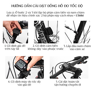 Đo Tốc Độ Xe Đạp Không Dây Wireless OFFICE CHILL Đồng Hồ Cấu Hình Theo Từng Dòng Xe Đạp Cho Độ Chính Xác Cao Với 16 Chức Năng Cao Cấp Hàng Nhập Khẩu