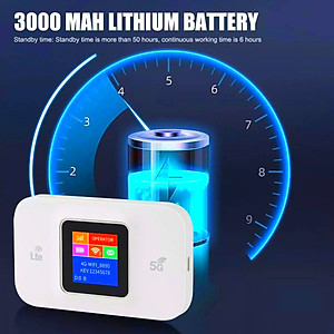 Bộ Phát Sóng WiFi Tốc Độ Cao H809Pro 4G/5G LTE 150Mbps MH LED 1.44'' Pin 3000mAh Phát Sóng Mạnh Hỗ Trợ Tất Cả Nhà Mạng