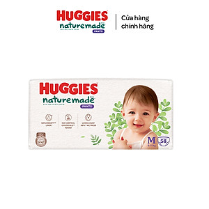 Tã/Bỉm quần Huggies Platinum NatureMade M58/L44/XL38/XXL26-Gói Super Jumbo & Jumbo