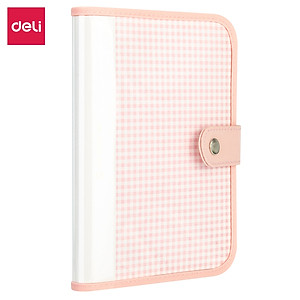 Sổ Tay Ghi Chép Bìa Cứng 32K 96 Trang Deli - 4 Định Dạng Giấy - Xanh Dương/Hồng - SZ025