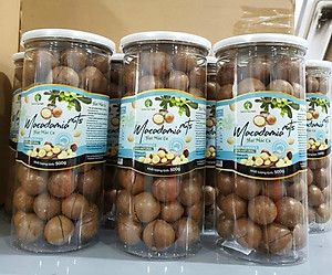 Hạt Macca Úc nứt vỏ (hũ 500gr)