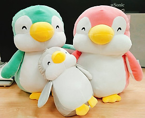 Gấu Bông Chim Cánh Cụt Siêu Mềm Mịn Dễ Thương Cho Bé (20cm--->45cm) Vải Miniso 4 Chiều Co Giãn Êm Ái, Hàng Cao Cấp An Toàn Cho Trẻ Nhỏ