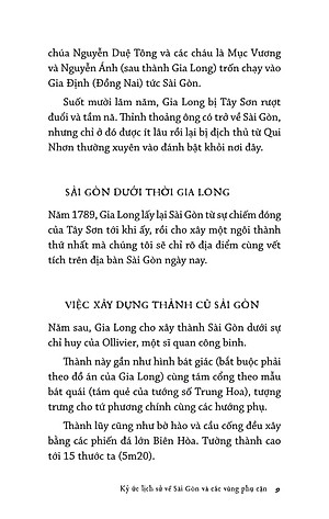 Sách Ký Ức Lịch Sử Về Sài Gòn Và Các Vùng Phụ Cận