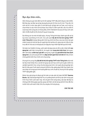 Sách - Đề Luyện Thi Tốt Nghiệp THPT - Môn Tiếng Anh