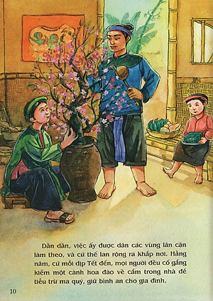 Tranh Truyện Dân Gian Việt Nam: Sự Tích Hoa Đào, Hoa Mai