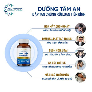 A&C Pharma Viên Uống Ngủ Ngon Dưỡng Tâm An Định Thần Ngon Giấc 150g