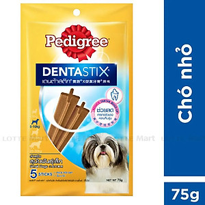 Bánh Xương Chăm Sóc Răng Pedigree Dentastix Small Dogs 75g Dành Cho Chó Nhỏ và Chó Trưởng Thành trên 1 tuổi
