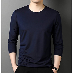 Áo thun nam tay dài mặc thu đông, giữ nhiệt, chất cotton co giãn, áo dài tay dáng ôm cao cấp