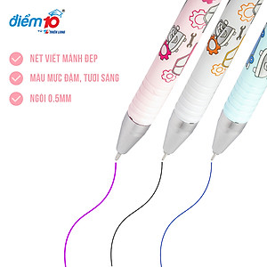 Combo 10 Bút gel Smooth Flowing Gel Ink Thiên Long Điểm 10 TP-GEL038