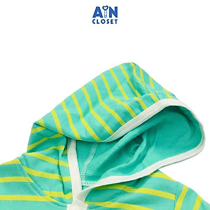 Bộ quần áo dài có nón unisex họa tiết Kẻ xanh vàng quần xám thun da cá - AICDBGMBTLIA - AIN Closet