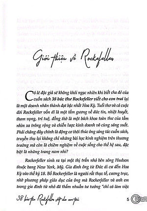 Sách 38 Bức Thư Rockefeller Gửi Cho Con Trai