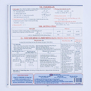 Tóm tắt kiến thức Hình học 10 - 11 - 12