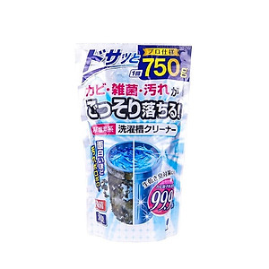 Set 02 Túi bột tẩy rửa, khử khuẩn lồng máy giặt sinh học cực mạnh , không chứa Clo 750gr - Nội địa Nhật Bản